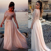 Cheap Long Sleeves Prom Dresses Long, Cocktail Evening Dresses for Woman